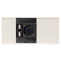 Блок розеток ASA Versapad с наполнением и со скользящей крышкой (060.08F.00001)