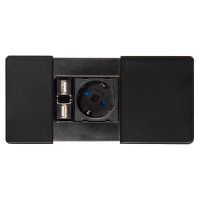 Блок розеток ASA Versapad с наполнением и со скользящей крышкой (060.08F.00002)