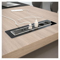 Обертаємий розетковий блок ASA Versaturn 3.0 Чорне скло (060.24F.00031)