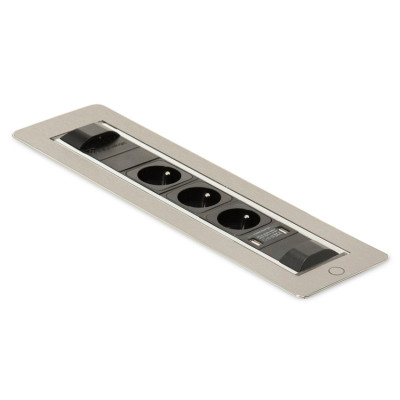 Вращающийся розеточный блок ASA Versaturn 3.0 Нержавеющая сталь (060.24F.00033)