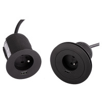 Меблева USB розетка ASA Versatag Чорний (060.36F.00001)