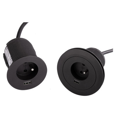 Мебельная USB розетка ASA Versatag Черный (060.36F.00001)