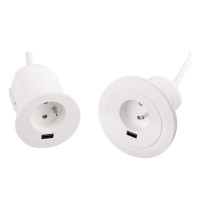 Мебельная USB розетка ASA Versatag Белый (060.36F.00002)