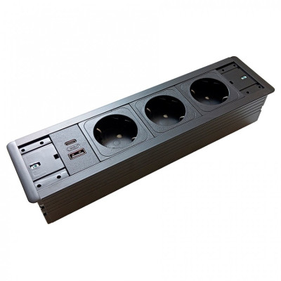 Блок розеток ASA Versaframe 3.0 USB 5V Черный (060.40F.00009)