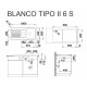 Кухонна мийка Blanco TIPO II 6 S Нержавіюча сталь матова (526620)