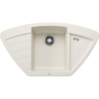 Каменная кухонная мойка Blanco ZIA 9 E Нежный белый (527212)