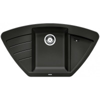 Каменная кухонная мойка Blanco ZIA 9 E Черный (526031)