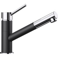 Кухонний кам'яний змішувач Blanco KANO-S Хром/Антрацит (525038)