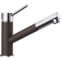 Кухонний кам'яний змішувач Blanco KANO-S Хром/Кава (525043)