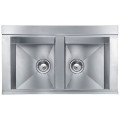 Кухонная мойка из нержавеющей стали CM Anthea 86x51 2V полированная (012994)