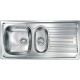 Кухонна мийка з нержавіючої сталі CM Atlantic 100x50 2V декор (010395)