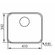 Кухонна мийка з нержавіючої сталі CM Cinzia 34.2х41 R80 мікродекор (011973)