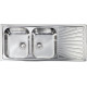Кухонна мийка з нержавіючої сталі CM Cometa 116X50 2V декор (011497)