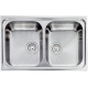 Кухонна мийка з нержавіючої сталі CM Cometa 79x50 2V декор (011492)