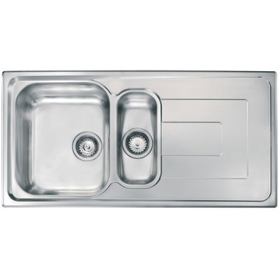 Кухонна мийка з нержавіючої сталі CM Como 100x50 2V мікродекор (010175)
