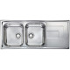Кухонна мийка з нержавіючої сталі CM Como 116x50 2V мікродекор (010177)