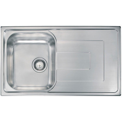 Кухонна мийка з нержавіючої сталі CM Como 86x50 1V мікродекор (010173)