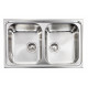 Кухонна мийка з нержавіючої сталі CM Cristal 79x50 2V полірована (010012)