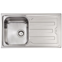 Кухонна мийка з нержавіючої сталі CM Cristal 86x50 1V полірована (010013) Кухонна мийка з нержавіючої сталі CM Cristal 86x50 1V полірована (010013)