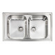 Кухонна мийка з нержавіючої сталі CM Cristal 86x50 2V полірована (010014)
