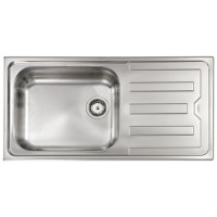 Кухонна мийка з нержавіючої сталі CM Cristal Filotop 100x50 1V полірована (010046) Кухонна мийка з нержавіючої сталі CM Cristal Filotop 100x50 1V полірована (010046)