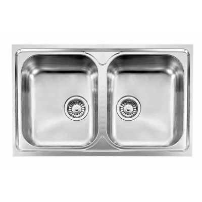 Кухонна мийка з нержавіючої сталі CM Cristal Filotop 79x50 2V полірована (010042)