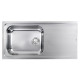 Кухонна мийка з нержавіючої сталі cm Evoluzione 100x50 1V мікродекор (015076)