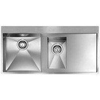 Кухонна мийка з нержавіючої сталі CM Filoquadra Mix 100x50 2V mm 380/190 полірована (012962)