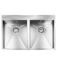 Кухонна мийка з нержавіючої сталі CM Filoquadra Mix 77x50 2V полірована (012939)