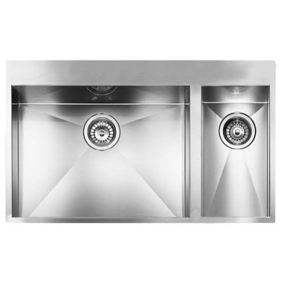 Кухонная мойка из нержавеющей стали CM Filoquadra Mix 79x50 2V полированная (012937)