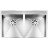 Кухонная мойка из нержавеющей стали CM Filoquadra Mix 89x50 2V полированная (01294B)