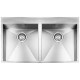 Кухонная мойка из нержавеющей стали CM Filoquadra Mix 89x50 2V полированная (01294B)
