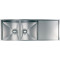 Кухонная мойка из нержавеющей стали CM Filoquadra Undertop 115х44 2V полированная (012923)
