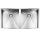 Кухонна мийка з нержавіючої сталі CM Filoquadra 89х45 2V полірована (01190В)