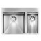 Кухонна мийка з нержавіючої сталі CM Filoraggiato Mix 69x50 2V полірована (012047)