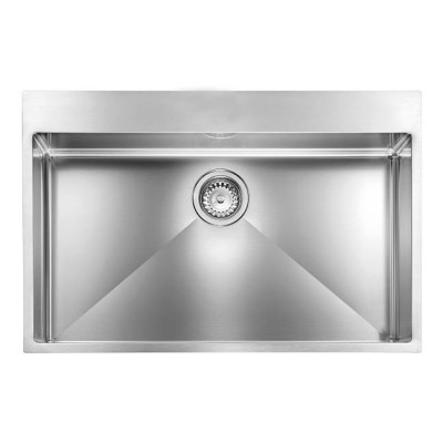 Кухонна мийка з нержавіючої сталі CM Filoraggiato Mix 77x50 полірована (012046)
