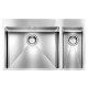 Кухонная мойка из нержавеющей стали CM Filoraggiato Mix 81x50 2V полированная (012049)