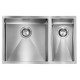 Кухонная мойка из нержавеющей стали CM Filoraggiato 69x45 2V полированная (012055)