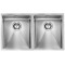 Кухонна мийка з нержавіючої сталі CM Filoraggiato 77x45 2V полірована (012009)