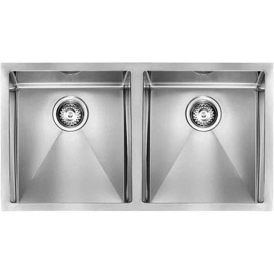 Кухонна мийка з нержавіючої сталі CM Filoraggiato 89x45 2V полірована (01205C)