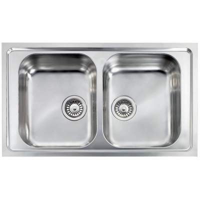 Кухонна мийка з нержавіючої сталі CM Filoslim 86x50 2V полірована (011204)