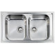Кухонна мийка з нержавіючої сталі CM Filoslim 86x50 2V полірована (011204)