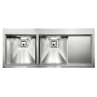 Кухонная мойка из нержавеющей стали CM Glamour Mix 116x50 2V полированная (012847)