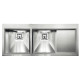 Кухонная мойка из нержавеющей стали CM Glamour Mix 116x50 2V полированная (012847)