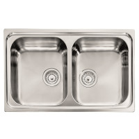 Кухонная мойка CM Levante 79Х50 2V 015722 Нержавеющая Сталь