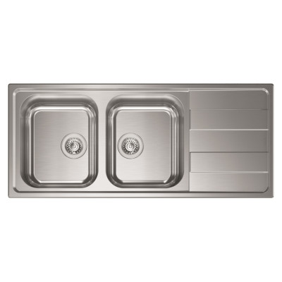 Кухонная мойка CM Levante 116Х50 2V 015727 Нержавеющая Сталь