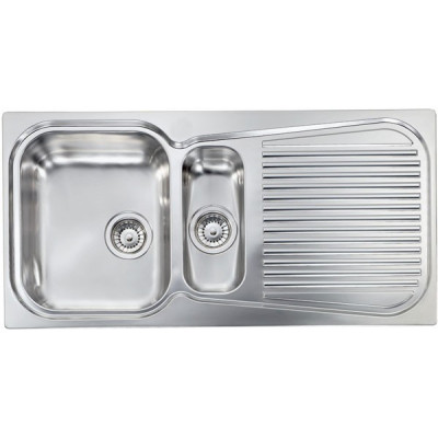 Кухонна мийка з нержавіючої сталі CM Matico 100x50 2V полірована (011645)