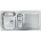 Кухонна мийка з нержавіючої сталі CM Matico 100x50 2V полірована (011645)