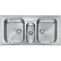 Кухонная мойка из нержавеющей стали CM Matico 100x50 3V полированная (011646)