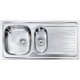 Кухонная мойка из нержавеющей стали CM Mondial 100x50 2V полированная (011545)